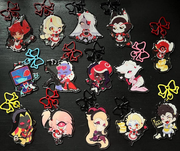 2.5"-3" acrylic charms
